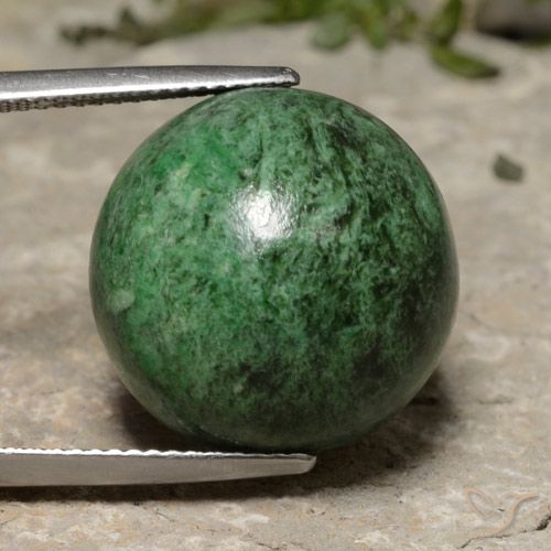 23.33ct Natural Verde medio maw-sit-sit, Redondo, Opaco