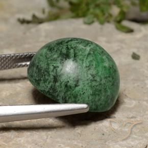 maw-sit-sit Verde medio natural de 23.33 ct, Redondo, Opaco