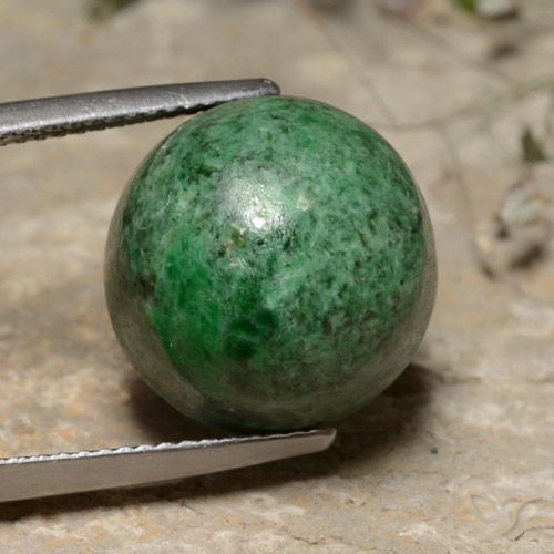 16.40ct Natural Verde pino pálido maw-sit-sit, Redondo, Opaco