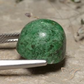 maw-sit-sit Verde pino pálido natural de 16.40 ct, Redondo, Opaco