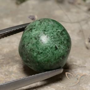 maw-sit-sit Verde pino pálido natural de 13.76 ct, Redondo, Opaco