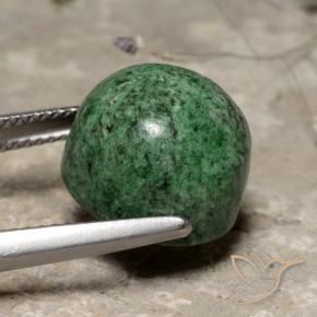 maw-sit-sit Verde pino pálido natural de 13.76 ct, Redondo, Opaco