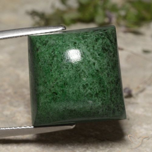 40.19ct Natural Verde oscuro maw-sit-sit, Cuadrado, Opaco