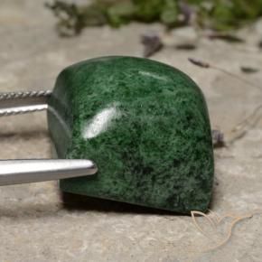 maw-sit-sit Verde oscuro natural de 40.19 ct, Cuadrado, Opaco