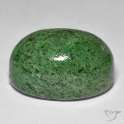 maw-sit-sit Verde pino natural de 27.95 ct, Ovalada, Opaco