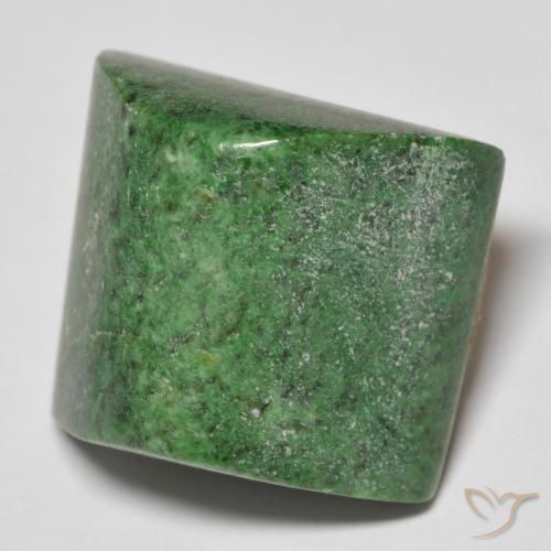 maw-sit-sit Verde terroso natural de 30.31 ct, Corte Baguette, Opaco
