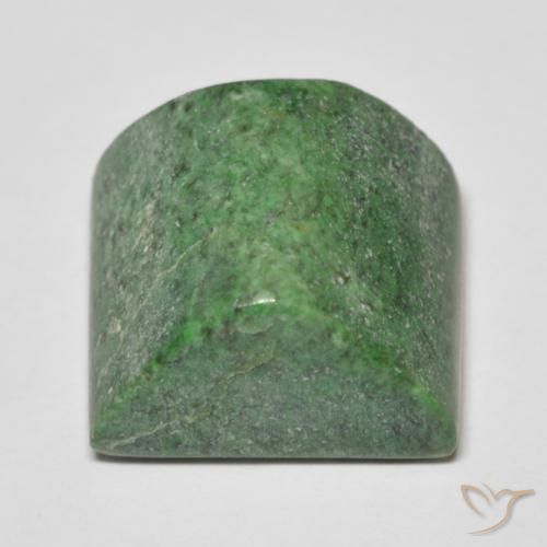 maw-sit-sit Verde terroso natural de 30.31 ct, Corte Baguette, Opaco