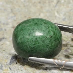 maw-sit-sit Verde pino pálido natural de 18.72 ct, Ovalada, Opaco