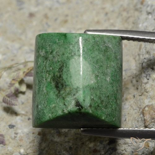 18.97ct Natural Verde medio maw-sit-sit, Corte Baguette, Opaco