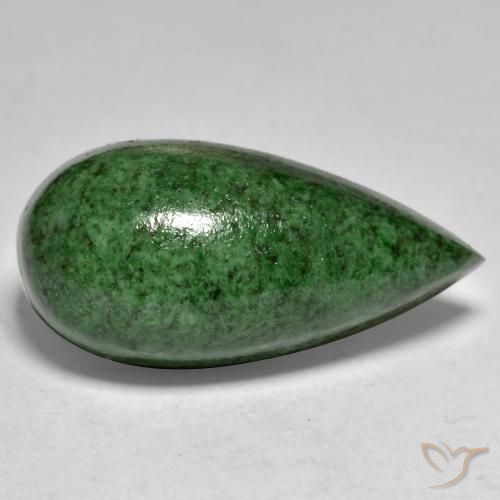 maw-sit-sit Verde pino natural de 17.48 ct, En forma de pera, Opaco
