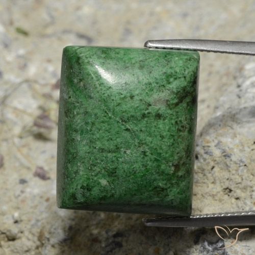 34.18ct Natural Verde oscuro maw-sit-sit, Corte Baguette, Opaco
