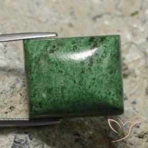 maw-sit-sit Verde oscuro natural de 34.18 ct, Corte Baguette, Opaco