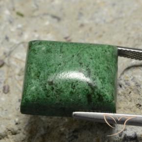 maw-sit-sit Verde oscuro natural de 34.18 ct, Corte Baguette, Opaco