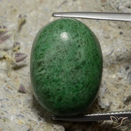 30.58ct Natural Verde pino maw-sit-sit, Ovalada, Opaco
