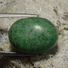 maw-sit-sit Verde pino natural de 30.58 ct, Ovalada, Opaco
