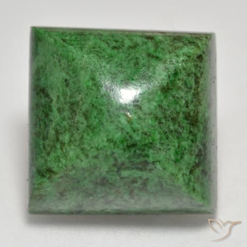 20.93ct Natural Verde oscuro maw-sit-sit, Cuadrado, Opaco