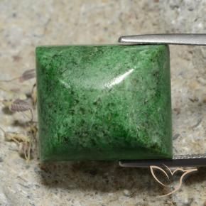 maw-sit-sit Verde pino pálido natural de 33.08 ct, Corte Baguette, Opaco