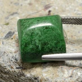 maw-sit-sit Verde oscuro natural de 23.44 ct, Cuadrado, Opaco