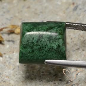 maw-sit-sit Verde oscuro natural de 19.76 ct, Corte Baguette, Opaco