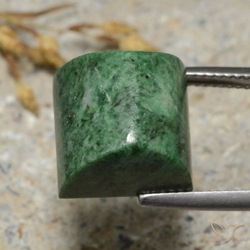 17.43ct Natural Verde oscuro maw-sit-sit, Cuadrado, Opaco