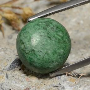 maw-sit-sit Verde pino pálido natural de 7.68 ct, Redondo, Opaco