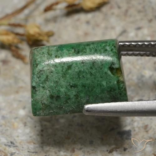 maw-sit-sit Verde pino pálido natural de 11.45 ct, Corte Baguette, Opaco