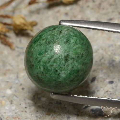 9.10ct Natural Verde pino pálido maw-sit-sit, Redondo, Opaco