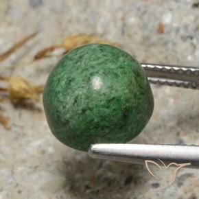 maw-sit-sit Verde pino pálido natural de 9.10 ct, Redondo, Opaco