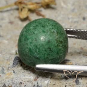 maw-sit-sit Verde medio natural de 13.04 ct, Redondo, Opaco