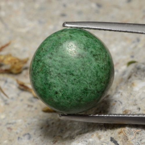 15.52ct Natural Verde pino pálido maw-sit-sit, Redondo, Opaco