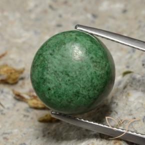maw-sit-sit Verde pino pálido natural de 15.52 ct, Redondo, Opaco