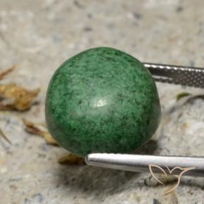 maw-sit-sit Verde pino pálido natural de 15.52 ct, Redondo, Opaco