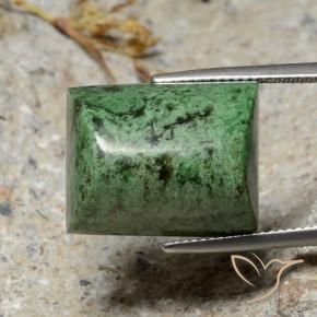 maw-sit-sit Verde medio natural de 32.98 ct, Corte Baguette, Opaco