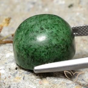 maw-sit-sit Verde medio natural de 23.78 ct, Redondo, Opaco