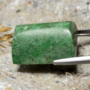 maw-sit-sit Verde medio natural de 31.09 ct, Corte Baguette, Opaco