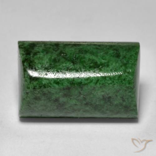 13.33ct Natural Verde oscuro maw-sit-sit, Corte Baguette, Opaco