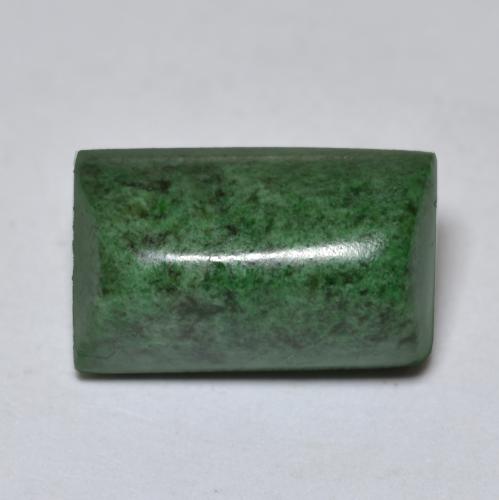 Maw-sit-sit verde natural de 11,12 ct, baguette, opaco