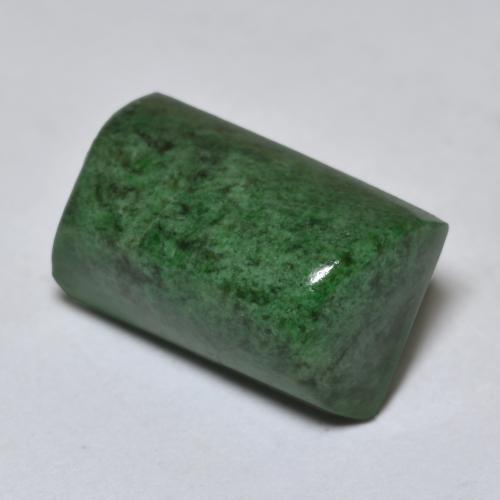 Maw-sit-sit verde natural de 11,12 ct, baguette, opaco