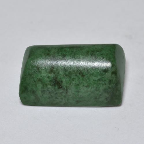 Maw-sit-sit verde natural de 11,12 ct, baguette, opaco