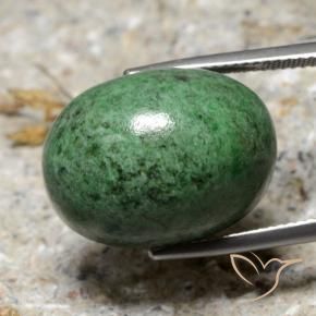 maw-sit-sit Verde pino pálido natural de 32.40 ct, Ovalada, Opaco