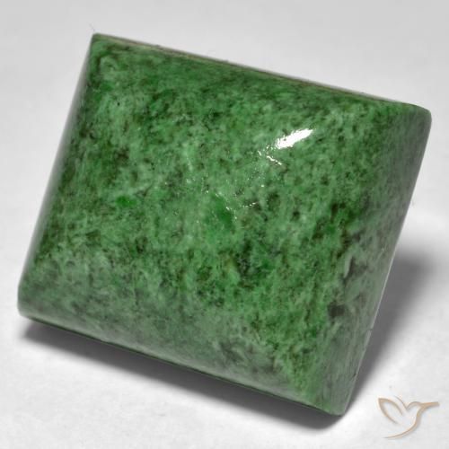 maw-sit-sit Verde oscuro natural de 34.26 ct, Corte Baguette, Opaco