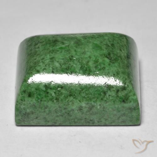 maw-sit-sit Verde oscuro natural de 34.26 ct, Corte Baguette, Opaco