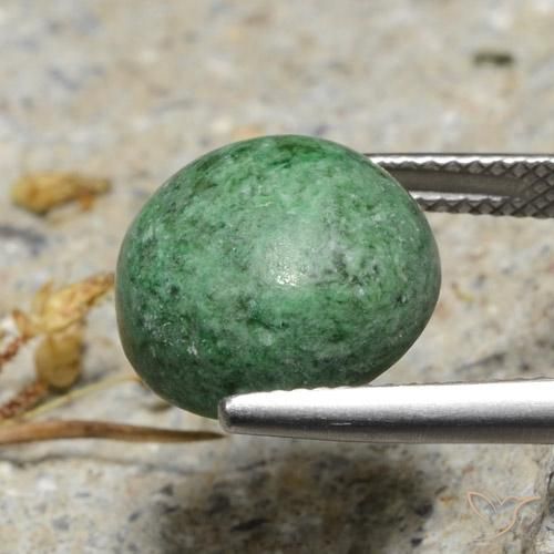 maw-sit-sit Verde pino pálido natural de 9.30 ct, Redondo, Opaco