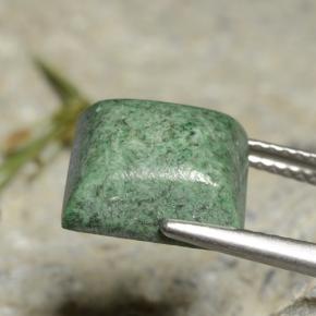 Maw-sit-sit verde natural de 6,26 ct, cuadrado, opaco