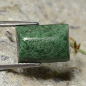 Maw-sit-sit verde natural de 7,12 ct, baguette, opaco