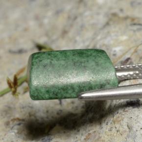 Maw-sit-sit verde natural de 7,12 ct, baguette, opaco