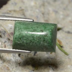 Maw-sit-sit verde natural de 6,79 ct, baguette, opaco