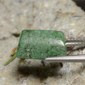 Maw-sit-sit verde natural de 6,79 ct, baguette, opaco