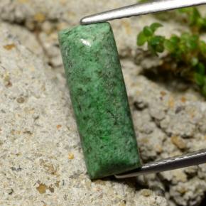 Maw-sit-sit verde natural de 3,09 ct, baguette, opaco