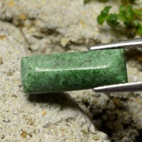 Maw-sit-sit verde natural de 3,09 ct, baguette, opaco